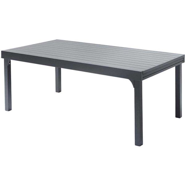 Salon de jardin design en aluminium anthracite 8 fauteuils Modulo - 1799