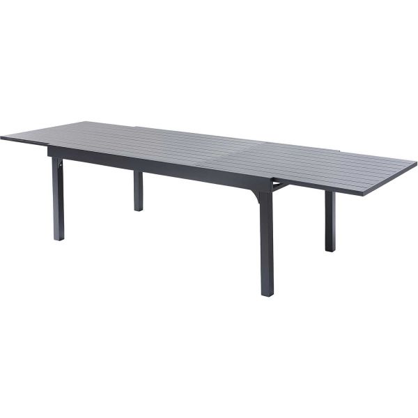 Salon de jardin design en aluminium anthracite 8 fauteuils Modulo - 5