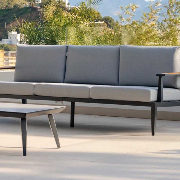 Salon de jardin détente en aluminium Tarifa - IND-0665