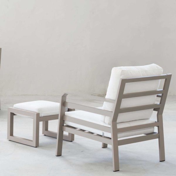 Salon de jardin détente en aluminium 5 places Kravi - 2839