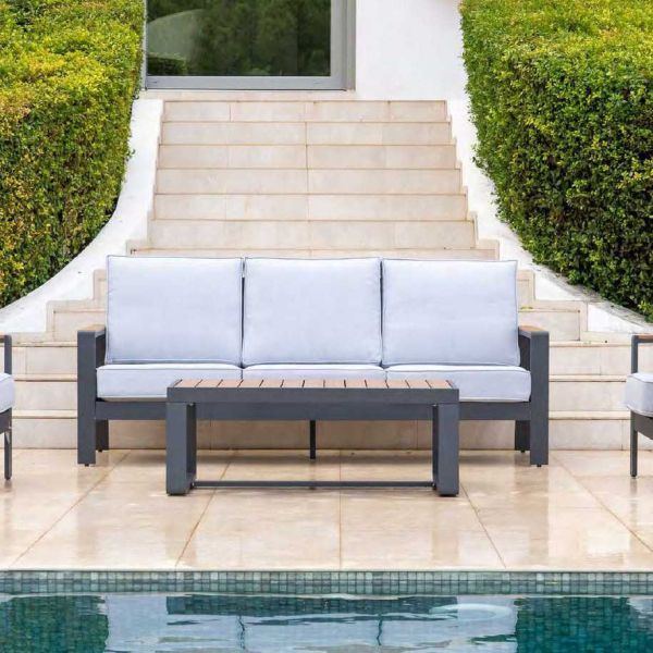 Salon de jardin détente en aluminium 5 places Turquia - 