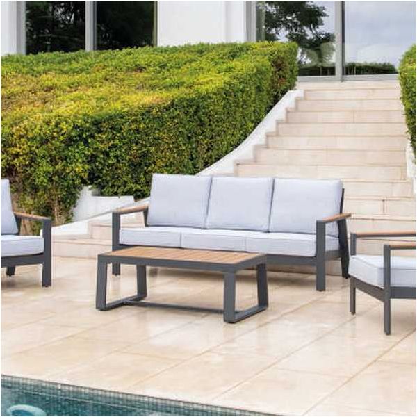 Salon de jardin détente en aluminium 5 places Turquia
