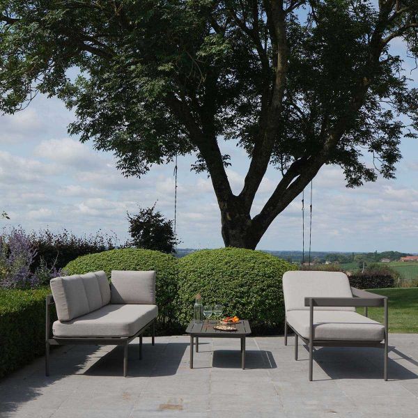 Salon de jardin modulable en aluminium Sahara - WIS-0263