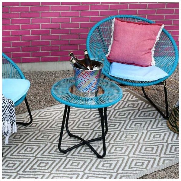 Salon de jardin 3 pièces en polyrésine Malo - AUB-4152