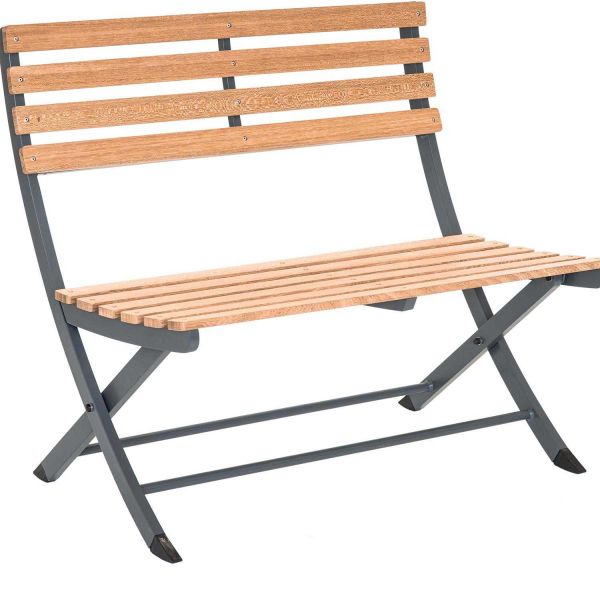 Salon de jardin pliant  en aluminium et teck 4 personnes Porto Rico - 799