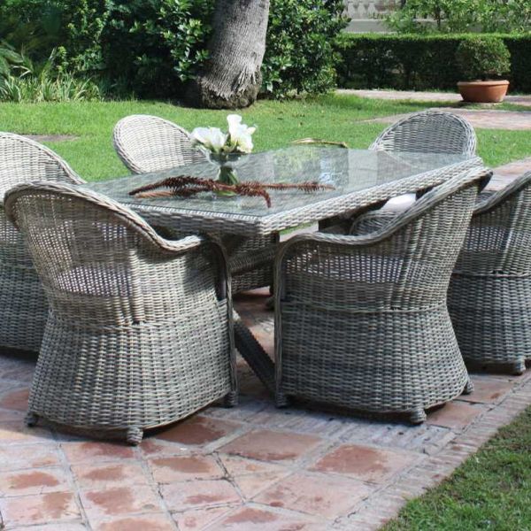 Salon de jardin en résine tressée Notte - 