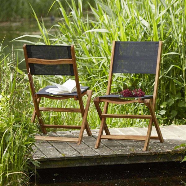 Salon de jardin avec table carrée en acacia Bilbao - 439