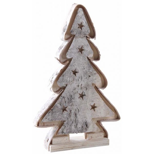 Sapin décoratif en bouleau avec led - AUBRY GASPARD