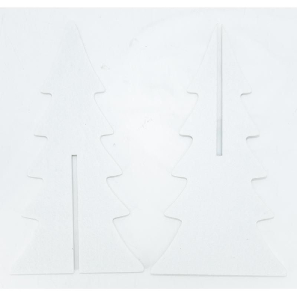 Sapin en feutrine blanche 40 cm - AUB-7228