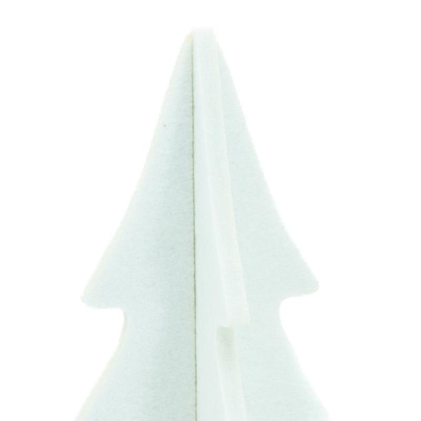 Sapin en feutrine blanche 40 cm - 6