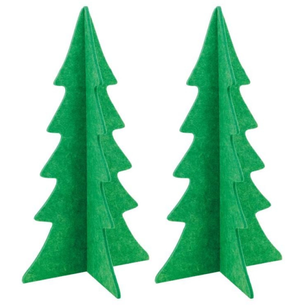 Sapin en feutrine verte