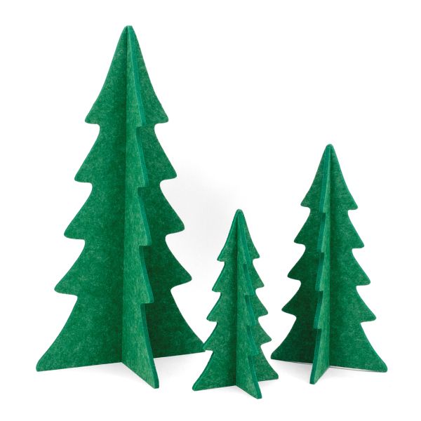 Sapin en feutrine verte - 5