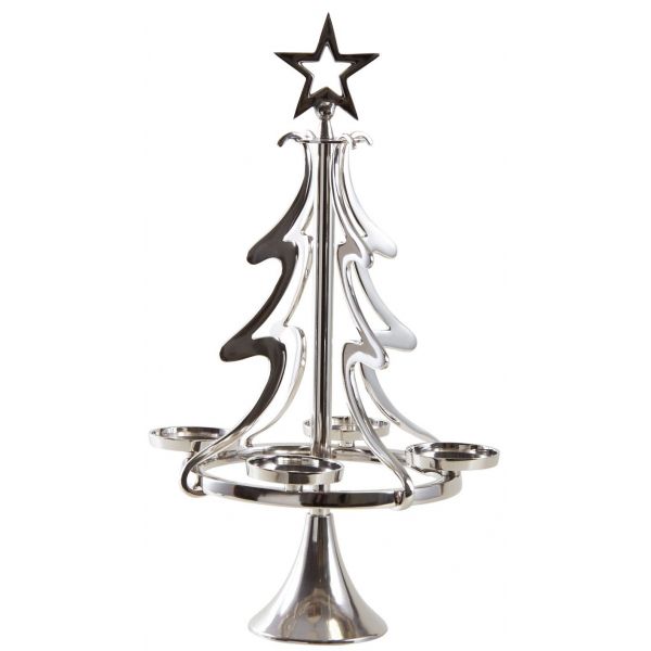 Sapin porte bougie en aluminium