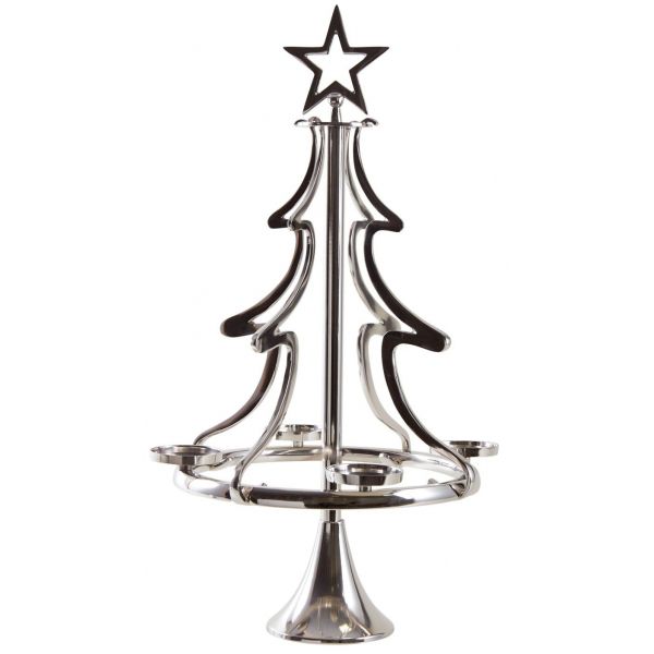 Sapin porte bougie en aluminium