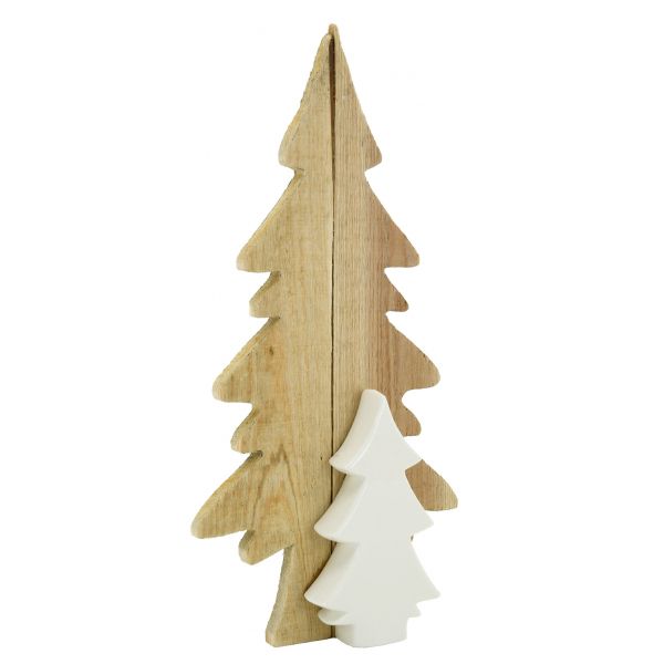 Sapin à poser en bois et céramique