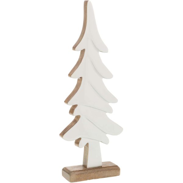 Sapins décoratifs en bois de manguier blanc (Lot de 2) - AMA-4940