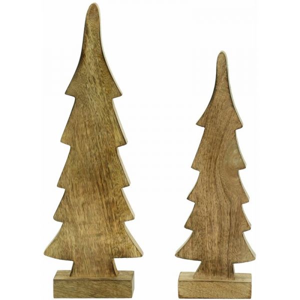 Sapins en manguier laqué blanc - AUB-4493