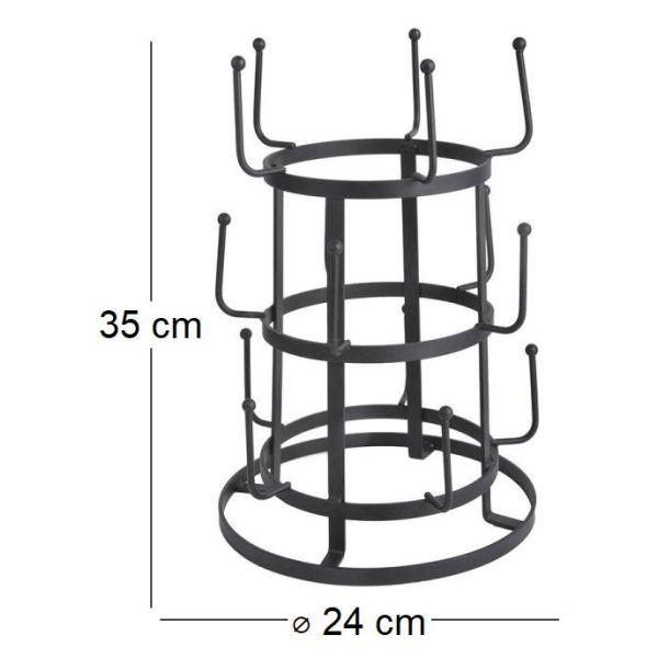 Séchoir à bouteilles en métal - ESS-1041