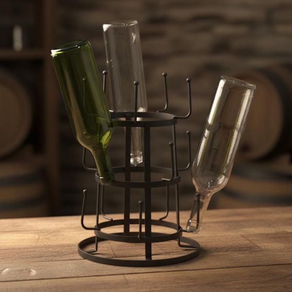 Séchoir à bouteilles en métal - ESSCHERT DESIGN