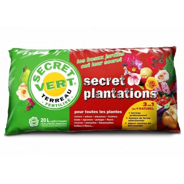 Secret Plantations terreau bio pour toutes les plantes