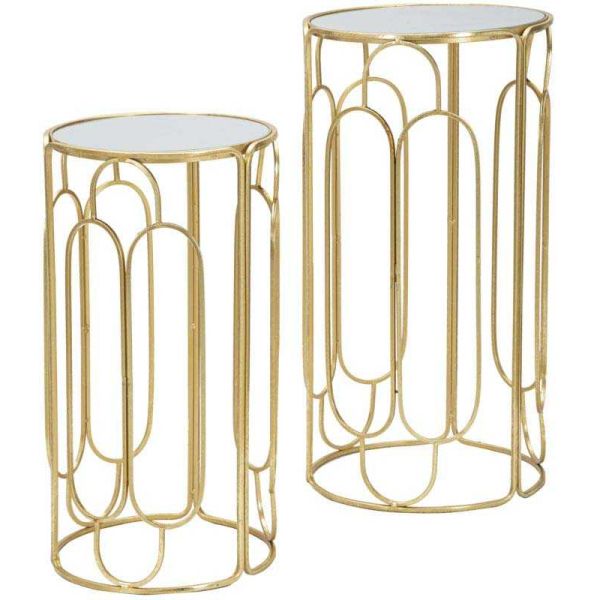 Selettes en métal doré Arty (Lot de 2) - 139