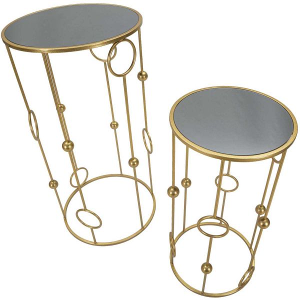 Selettes en métal doré Cage (Lot de 2) - 209