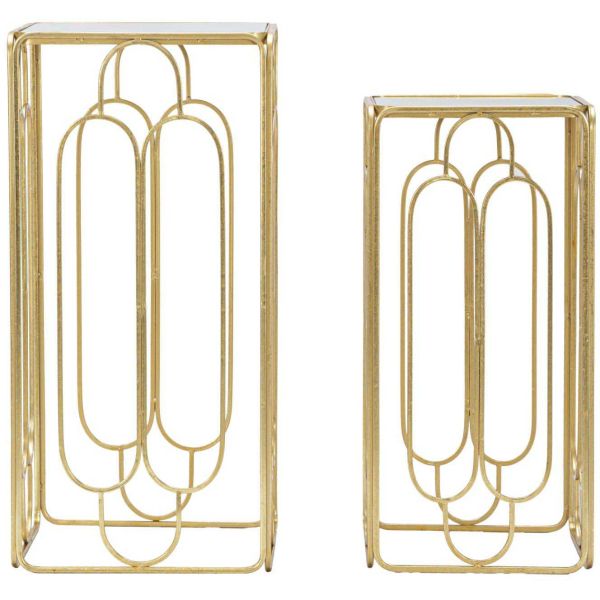Selettes en métal doré Holdery (Lot de 2) - 129
