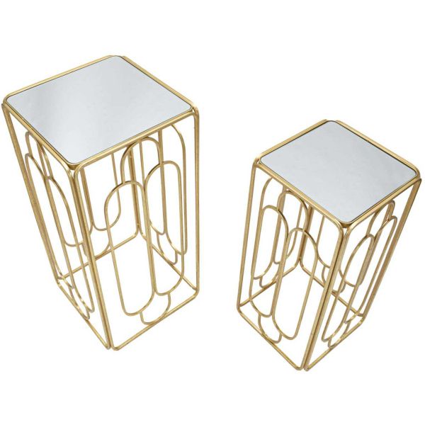 Selettes en métal doré Holdery (Lot de 2) - 5