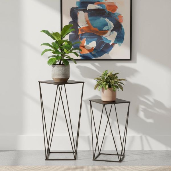 Sellette design en métal noir - AUBRY GASPARD