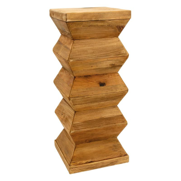 Sellette totem en bois recyclé REWOOD