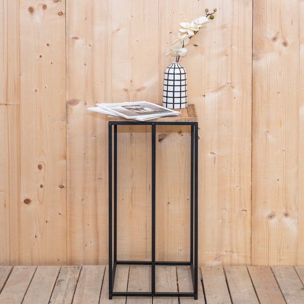 Sellette porte-bûches en métal et bois Rondo - 8