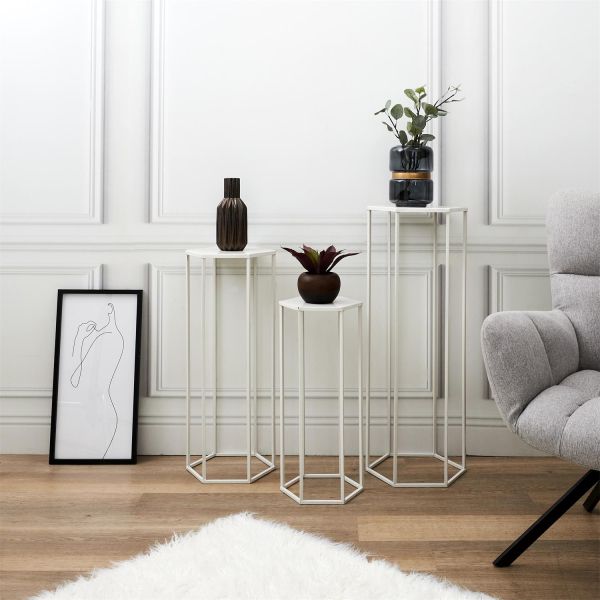 Sellettes assorties en métal (Lot de 3) - THE HOME DECO FACTORY