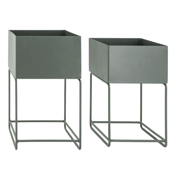 Sellettes de jardin en métal (Lot de 2)