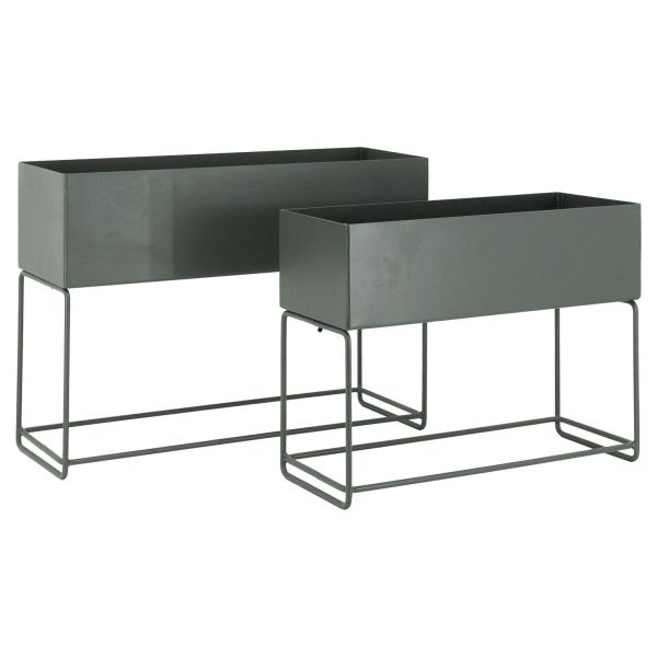 Sellettes de jardin en métal (Lot de 2)