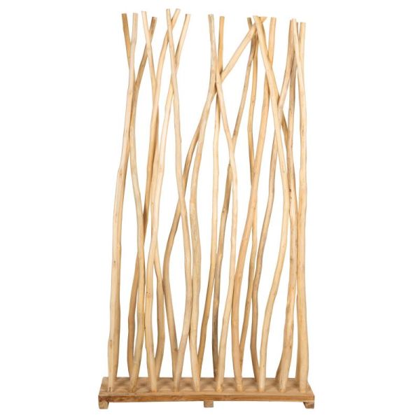 Paravent en branches de teck