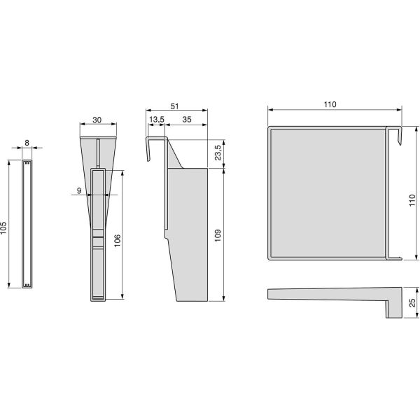 Séparateurs pour l'intérieur des tiroirs Vertex - Concept - EMU-0281