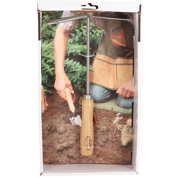 Serfouette double en acier inoxydable et bois de frêne - GARDEN TOOLS