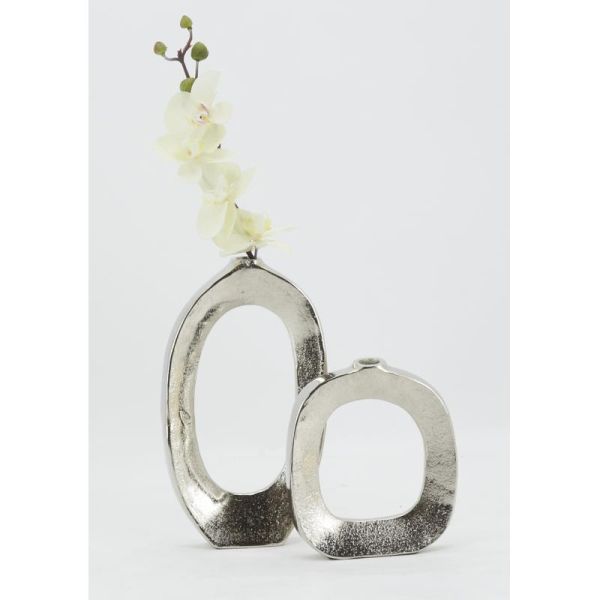 Vases cercle en aluminium (Lot de 2) - AUB-5983