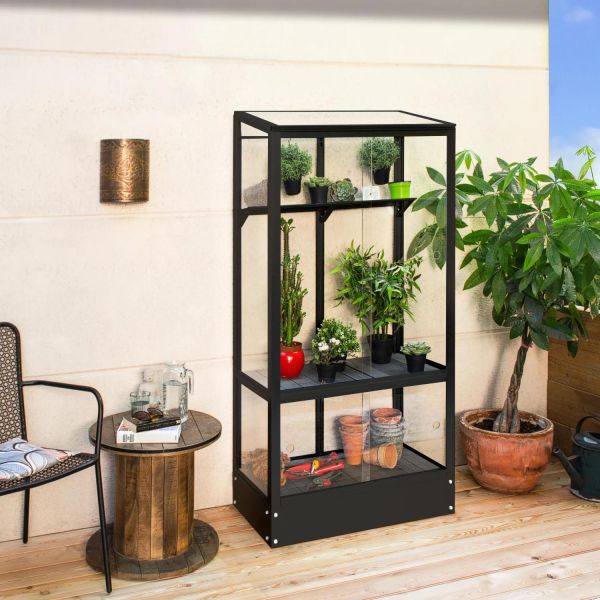 Serre de balcon en polycarbonate 4 mm et aluminium Polis - 619