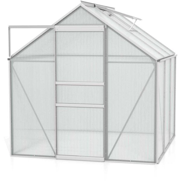 Serre de jardin en polycarbonate 4 mm et aluminium anodisé Venus