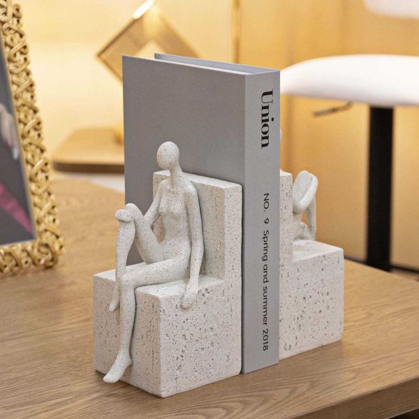 Serre livre en polyrésine Stons 24 x 10 x 20.5 cm - MAURO FERRETTI