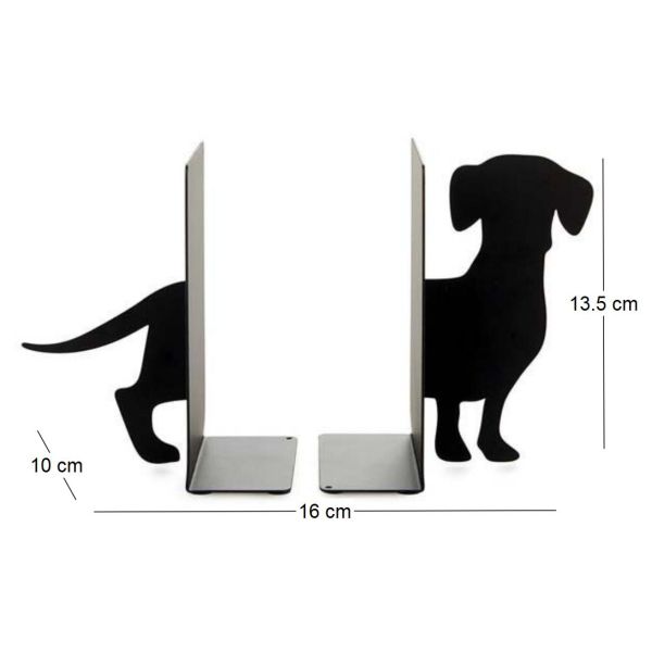 Serre-livres en métal noir Animaux - 5