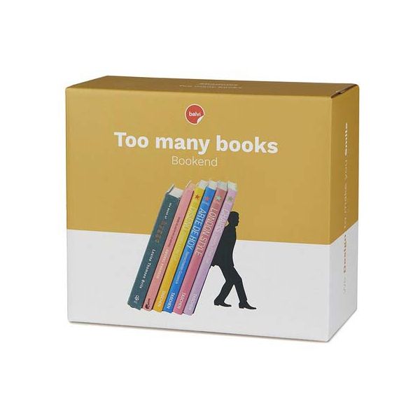 Serre-livres en métal noir Too Many Books - 16,90