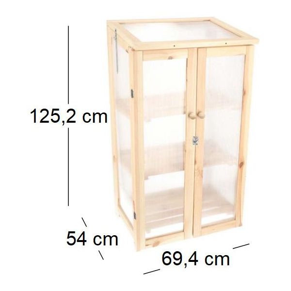 Serre en pin naturel Texel - ESS-1437