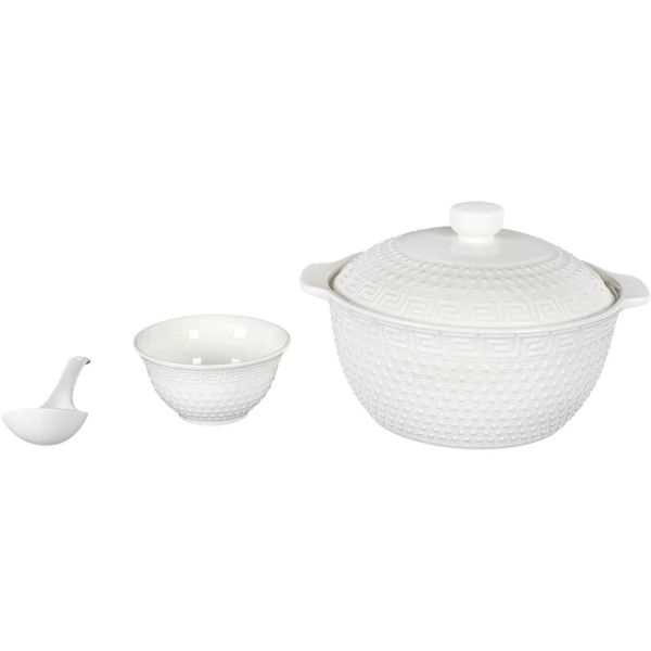Service à soupe en porcelaine 9 pièces Mirage