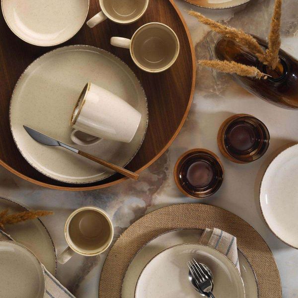 Service de table en porcelaine Dinner 16 pièces - HANAH HOME