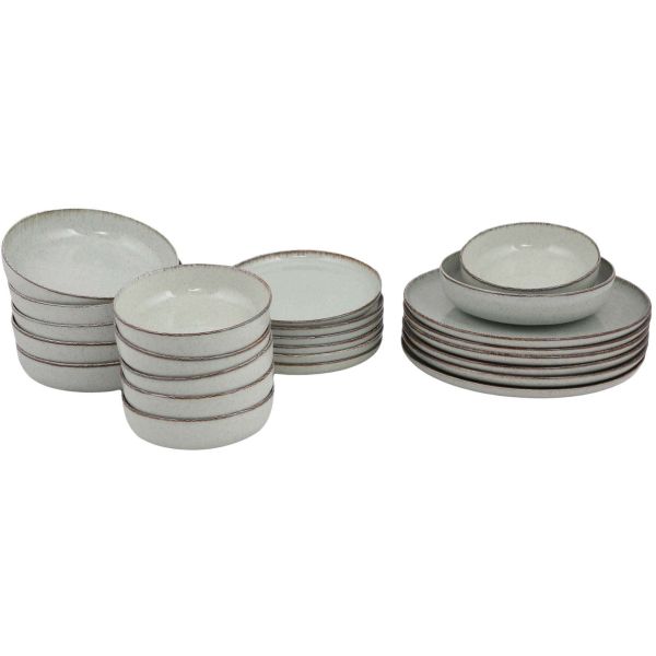 Service de table en porcelaine Point 24 pièces