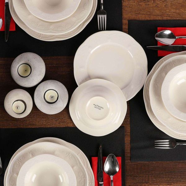 Service de table en porcelaine Romance 24 pièces - 8