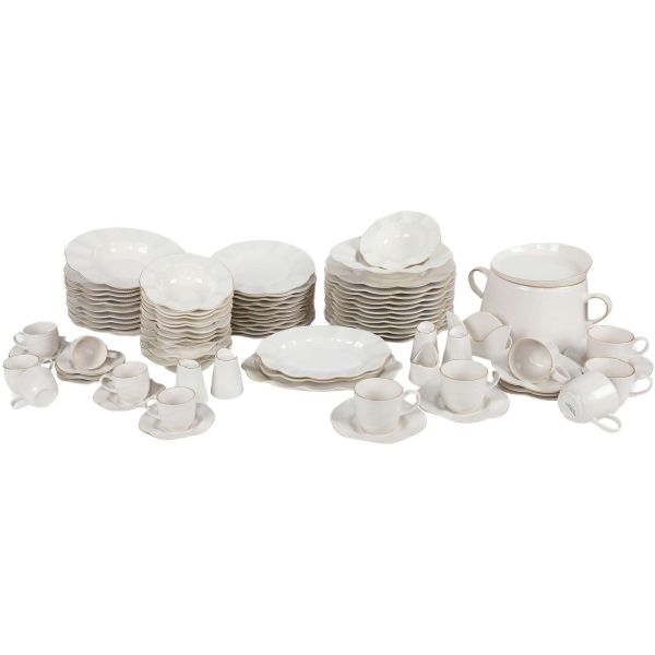 Service de table en porcelaine Valerie 82 pièces