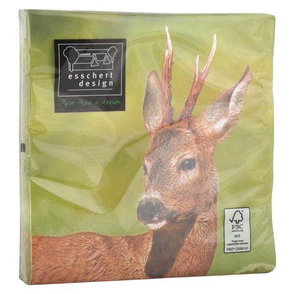 Serviette en papier de soie avec motifs (Lot de 20) - 5